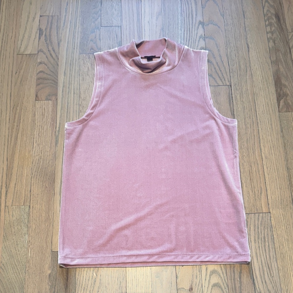 Pink Sleeveless Mock Neck J. Crew Top
